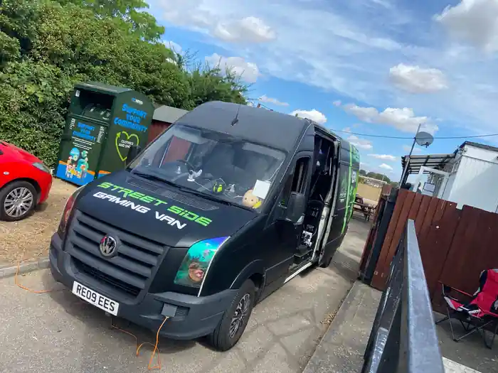 Streetside Gaming Van outside The Mix Stowmarket for a youth event